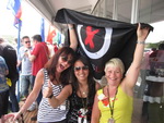 Jorge's fans after he takes victory at the Jerez MotoGP