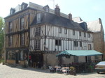 A square in the medieval town