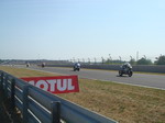 Moto2 bikes from the service road