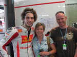 Simoncelli enjoys the Gresini MotoNight experience with a few of our friends