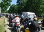 The departing bikers...