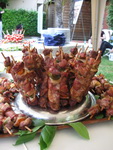 Our opening party table spread