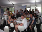 Enjoying the weekend in the VIP Village with a glass (or 2) of Champagne.