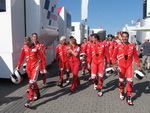 The daring Ducati pavilion riders prepare for their lap-of a-lifetime with Randy Mamola