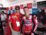Danny Webb (our sponsored rider). Usually visits us at our parties and dinners