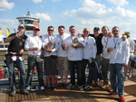 One happy group on the VIP terrace!