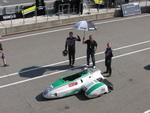 The CTR sidecar team gets ready for the race