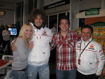 Our lucky clients get a photo opertunity with Simoncelli and Fausto Gresini