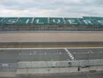 View from the timekeeper's booth across the main straight to the Pits Straights stand.