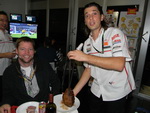 The dinner at the Gresini MotoNight with Churrascaria on the menu