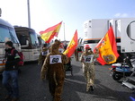 Simon fans in the paddock