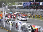 The grid of the MotoGP lines up