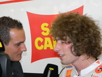 Interview with Simoncelli after his battle for 3rd place with Dovi