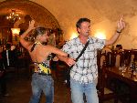 Our traditional 'Moravian Evening' closing party in a wine cellar - huge fun!