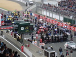 The MotoGP grid getting ready