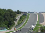 The fastest point on the circuit - the downhill back straight