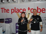 Dave, Linda and Buddy celebrate their 7th GP of the year