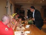 Daniel provides free refills of one a favourite 30yr old Palo Cortado