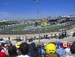 The view from the Especial grandstand on the always exciting final corner 'Ducados'