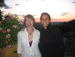 Our guide Hana (right) and guest Marinka enjoy the Hacienda