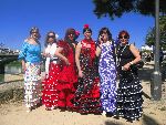 It was the annual Seville festival; this dress was commonplace!