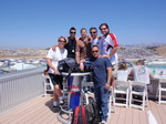 One happy group on VIP terrace