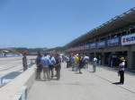 Pit lane walk (Laguna Seca VIP Village)