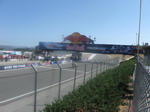 Wide-angle view from Pole Position Club suite towards bridge