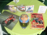 Signed merchandise accumulated by some Pole Position Club suite customers