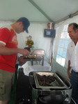 Buffet at Pole Position Club suite
