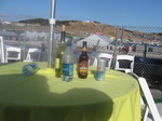 Aftermath at the Pole Position Club suite