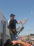Colin with the famous T-Shirt cannon!
