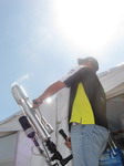 Colin Edwards fires off another T-shirt into the crowd