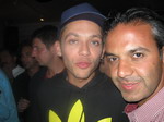 Rossi with customer in pub