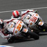 Marco Melandri and Marco Simoncelli of Team San Carlo Honda Gresini (at Jerez) Marco Melandri and Marco Simoncelli of Team San Carlo Honda Gresini (at Jerez)