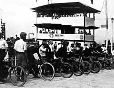 First race at Indy were motorcycles. 1909.
